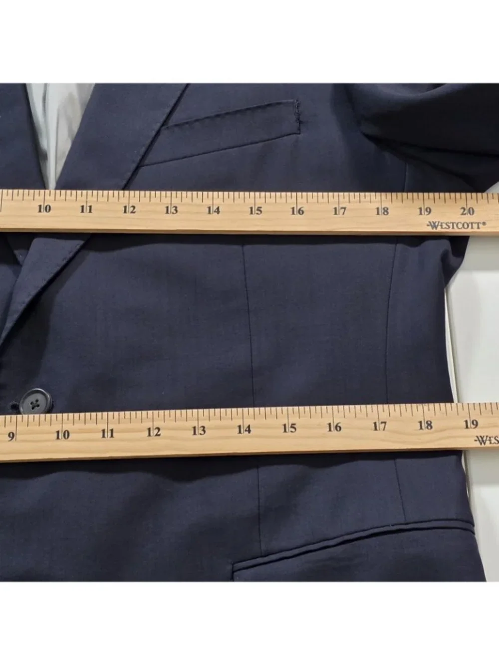 Samuelsohn Blazer Men 40R Navy Colombo Icewool Super 150s Canada Union Made Edgy